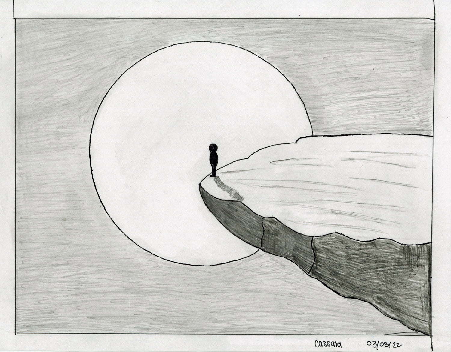 drawings of feeling alone