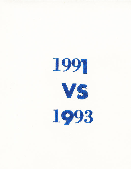 1991 vs 1993 (D1527)