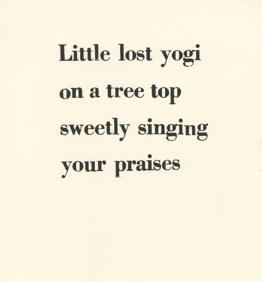 Little Lost Yogi (D1618)