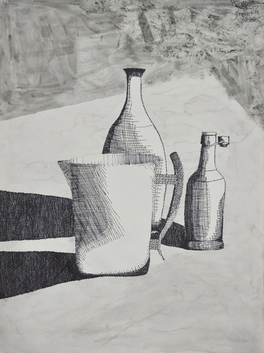 Ink and Charcoal Still Life (D0736)