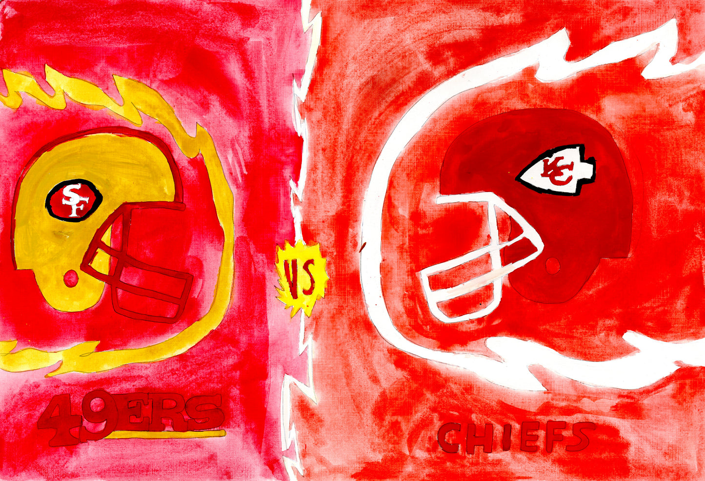 NFL 49ers Against the Chiefs (D8559)